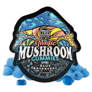 Trehouse Blue Raspberry magic mushroom gummies