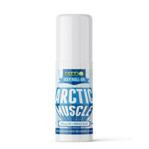 A photo rendering of Good CBD's CBD roll-on Arctic Muscle.