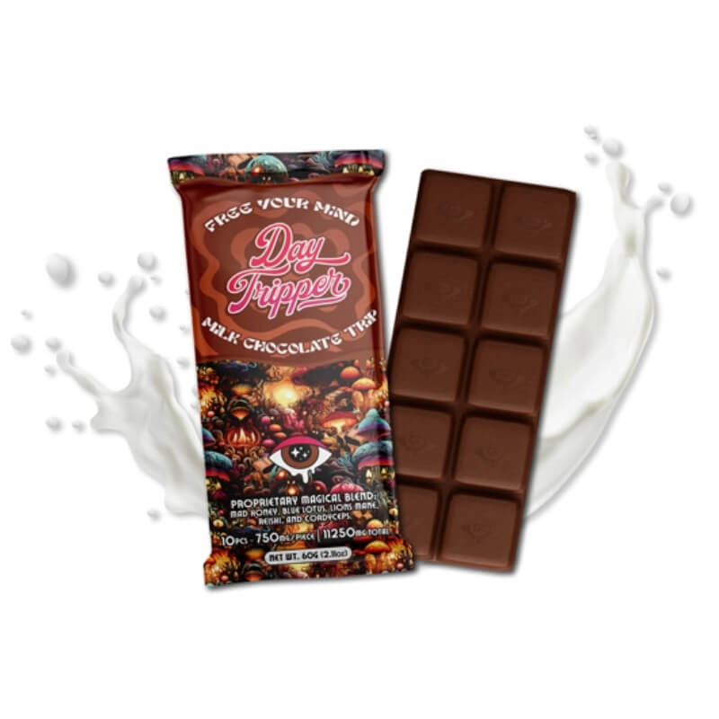 Day tripper legal mushroom chocolate is available at Enjoyshrooms.com